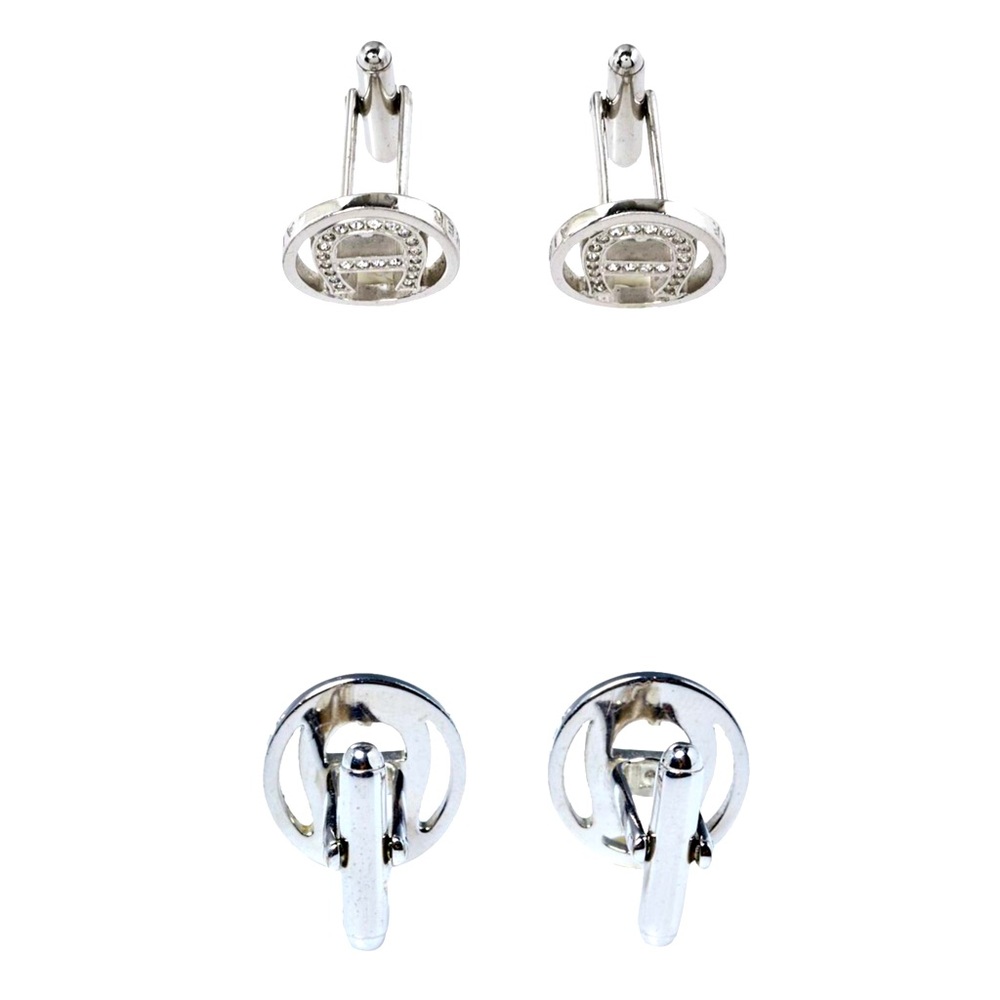 Aigner Crystal Cuff Links.